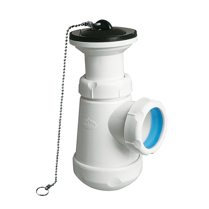 Sifón Botella Extensible Crearplast C-2 - Salida Horizontal 1 1/2", Diámetro 40 Mm, Extensión 160-214 Mm