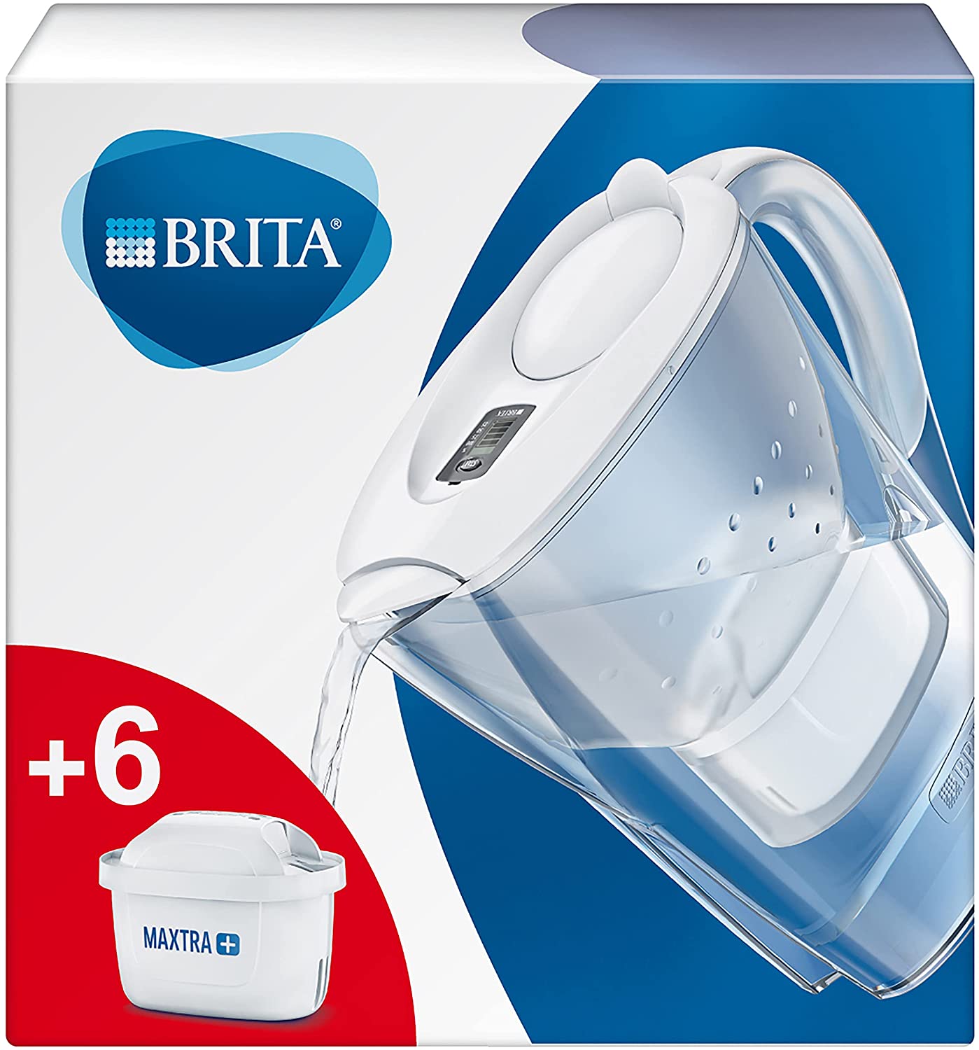 Brita Filtros para Maxtra+ Filtro de Agua Jarra, Plástico/Carbono/Resina 3  Filtri Bianco