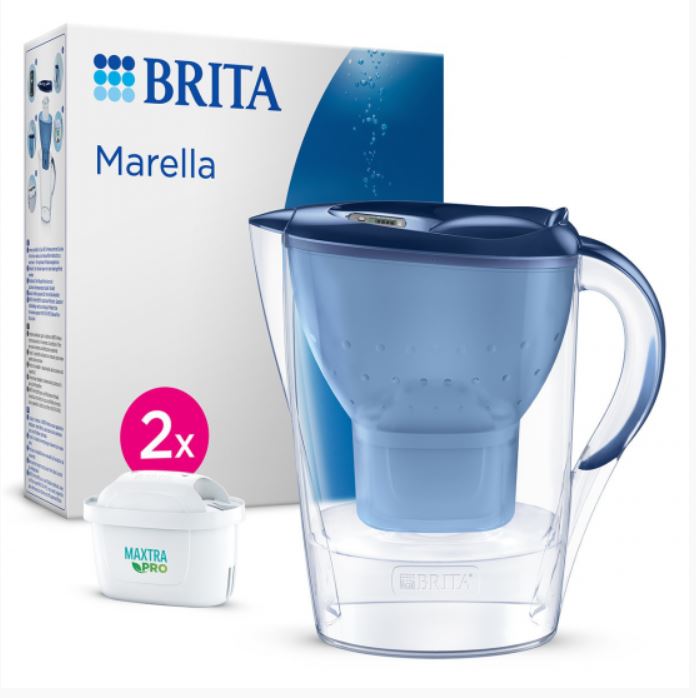 Jarra BRITA Marella Azul + 2 filtros Maxtra Pro - Fontamax